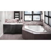 Jacuzzi Primo 60-in x 60-in White Acrylic 2-Person Corner Whirlpool Bathtub