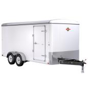 Carry-On Trailer - Enclosed with Ramp - 7' x 16' - White