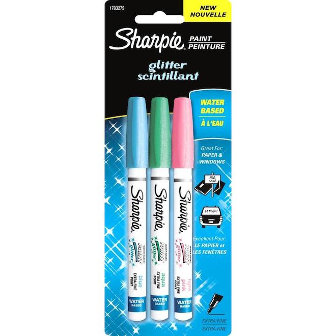 Sharpie Assorted Paint Glitter Markers 3-Pack