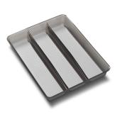 Madesmart Plastic Cutlery Insert Drawer Organizer 3 compartments - Grey
