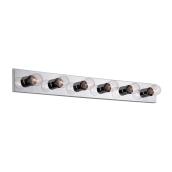 Project Source 36-in 6-Light Chrome Wall Sconce for Vanity