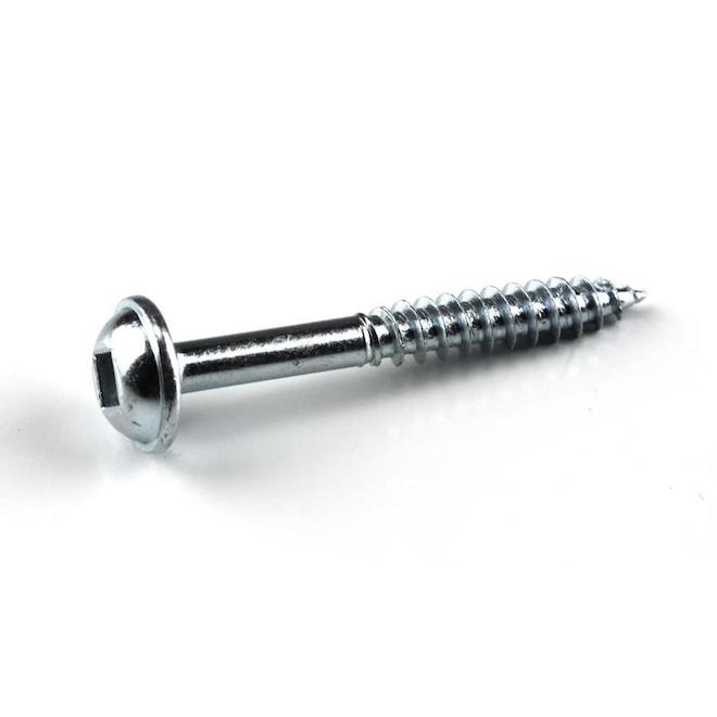 Kreg #7 1-1/4-in Zinc-Plated Steel Pan Washer-Head Square Drive Wood Screw with Fine Thread 500/Bx