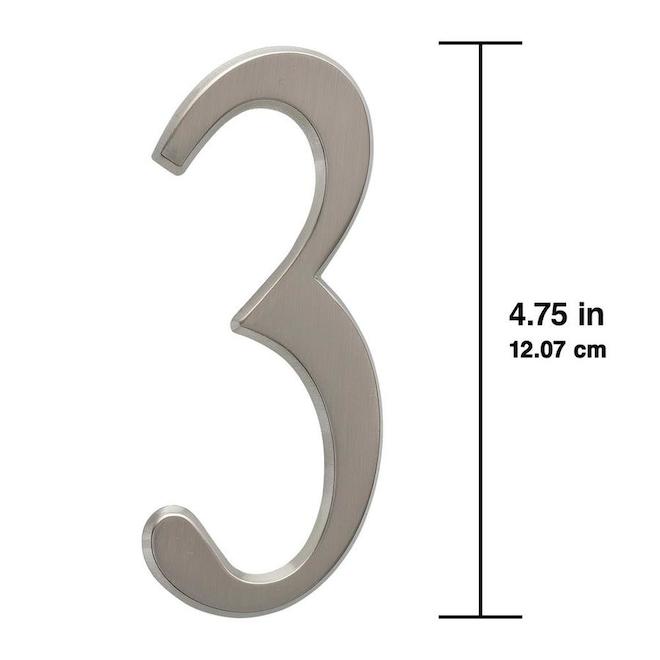 Whitehall 5-in Satin Nickel Number 3