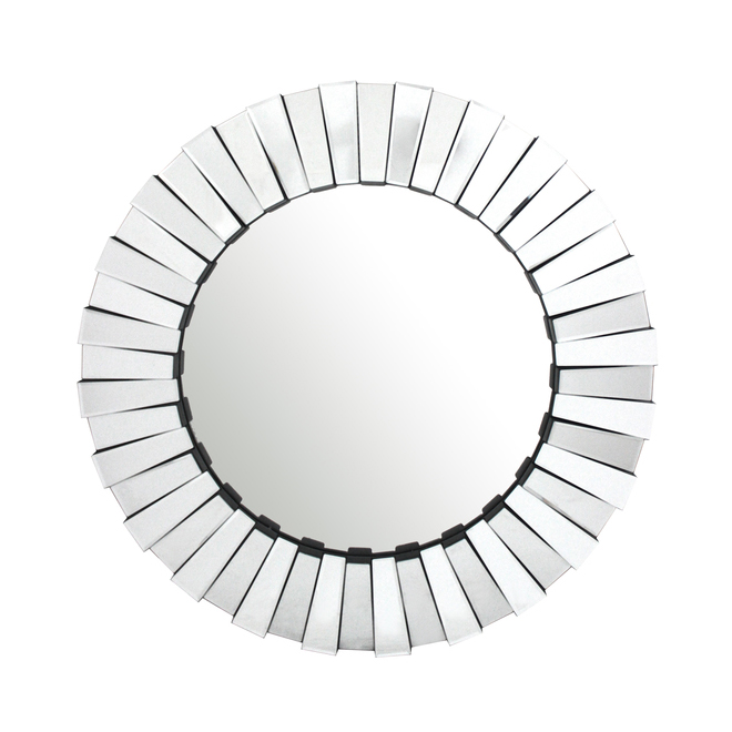 Images 2000 31-in x 31-in Glass Round Framed Bathroom Mirror