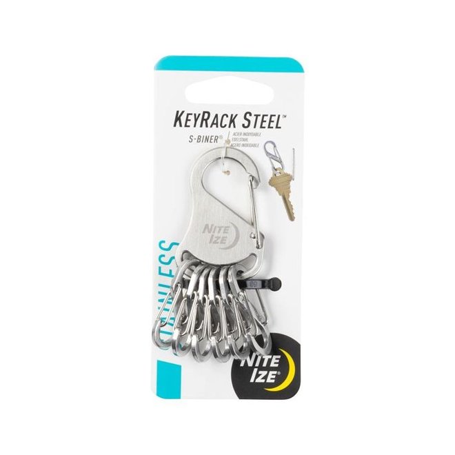 Nite Ize S-Biner Stainless Steel Keyrack