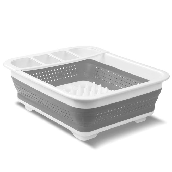 Madesmart 14.5-in W x 12.4-in L x 2.3-in H Plastic Dish Rack