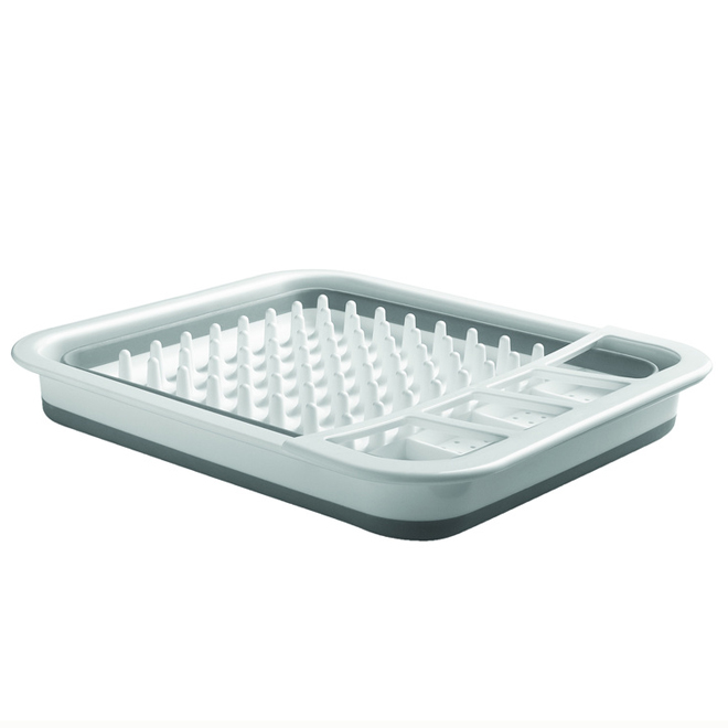 Madesmart 14.5-in W x 12.4-in L x 2.3-in H Plastic Dish Rack