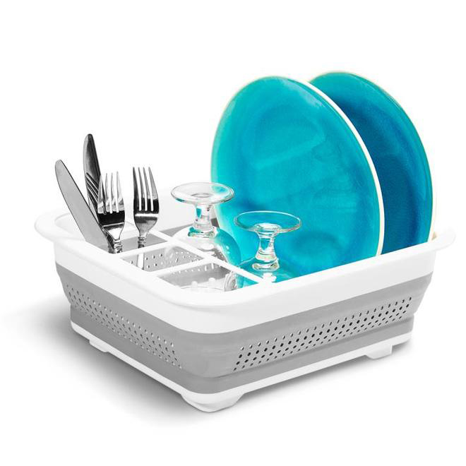 Madesmart 14.5-in W x 12.4-in L x 2.3-in H Plastic Dish Rack