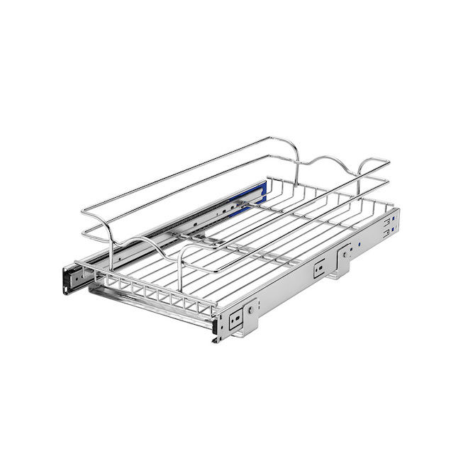 Rev-A-Shelf 11.5-in W x 22-in D x 6-in H 1-Tier Metal Pull Out Basket