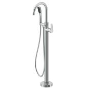Jacuzzi Primo Polished Chrome 1-Handle Freestanding Bathtub Round Faucet with Hand Shower - Valve Included