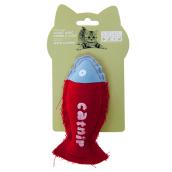Cat Toy with cat Nip - Fish - 15 cm - Red