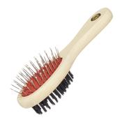 Brosse pour chien, combiné poils de nylon et aiguilles d'acier