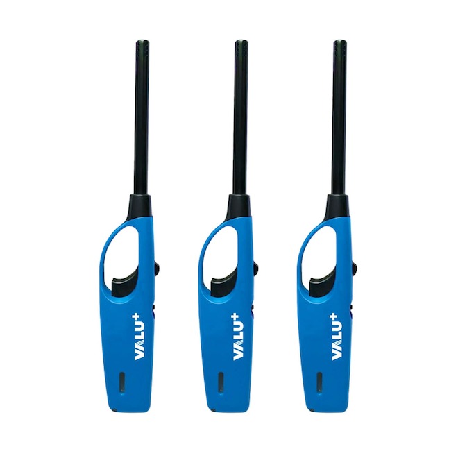 VALU+ Assorted Utility Long Handle Lighters - 3/Pkg