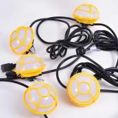 Rona String of 80W LED Battery-Operated Work Lights - Yellow