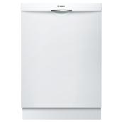 Lave-vaisselle encastré à poignée convexe, 24", blanc