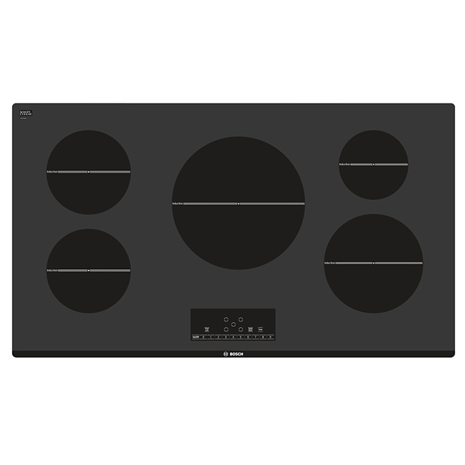 Bosch 500 Series Induction Cooktop 37 In Black 5 Elements Built In Nit5668uc Rona