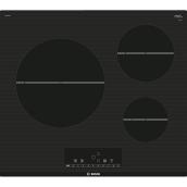 Surface de cuisson à induction Bosch 500 Series, 3 éléments, 24 po, noir