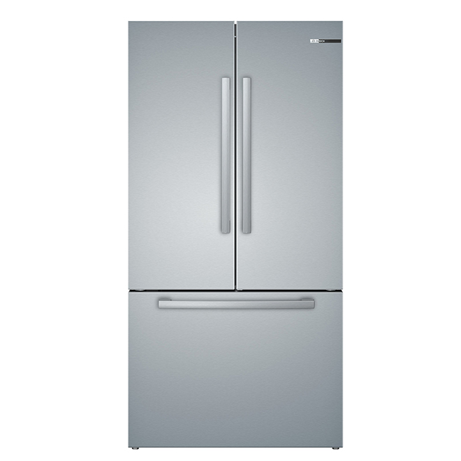 Réfrigérateur à portes françaises avec système FarmFresh(MC) Bosch 21 pi³ 3, profondeur de comptoir, acier inoxidable