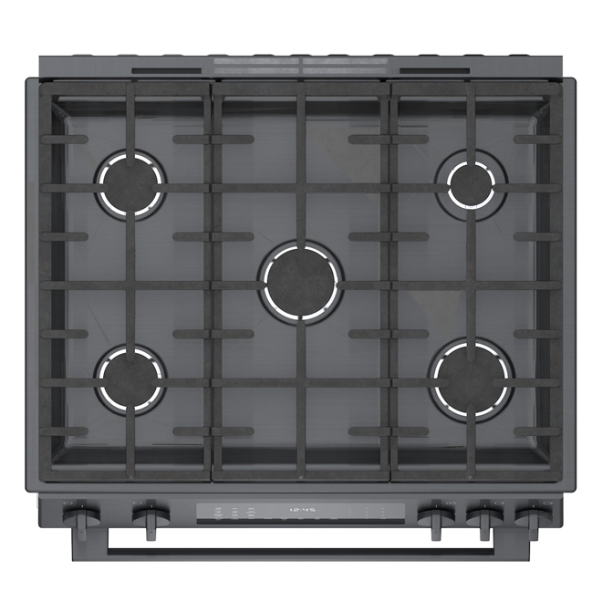 Bosch 30-in Dual-Fuel Range with Convection - 4.6-cu ft - Stainless Steel