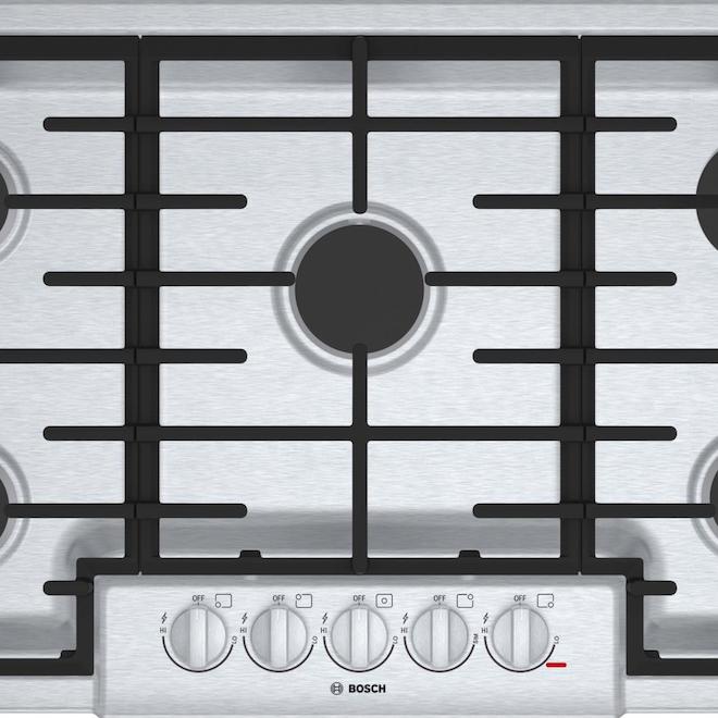 Bosch Gas Cooktop 5 Burners 37in 19,000 BTU Stainless Steel