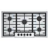 Bosch Gas Cooktop - 5 Burners - 37-in - 16,000 BTU - Stainless Steel
