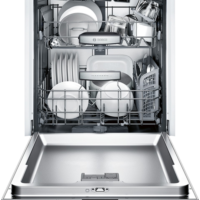 Bosch Built In Dishwasher with Custom Panel 39 dBA SHVM98W73N RONA