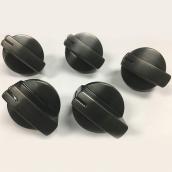 Bosch Knobs - 500, 800 and Benchmark Series - Black SS - 5/Pack