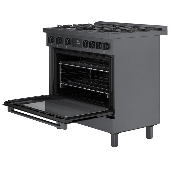 Bosch Dual Fuel Freestanding Range 800 Series 6 Burners 36