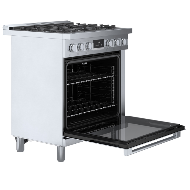 Bosch Dual Fuel Freestanding Range 800 Series 5 Burners 30