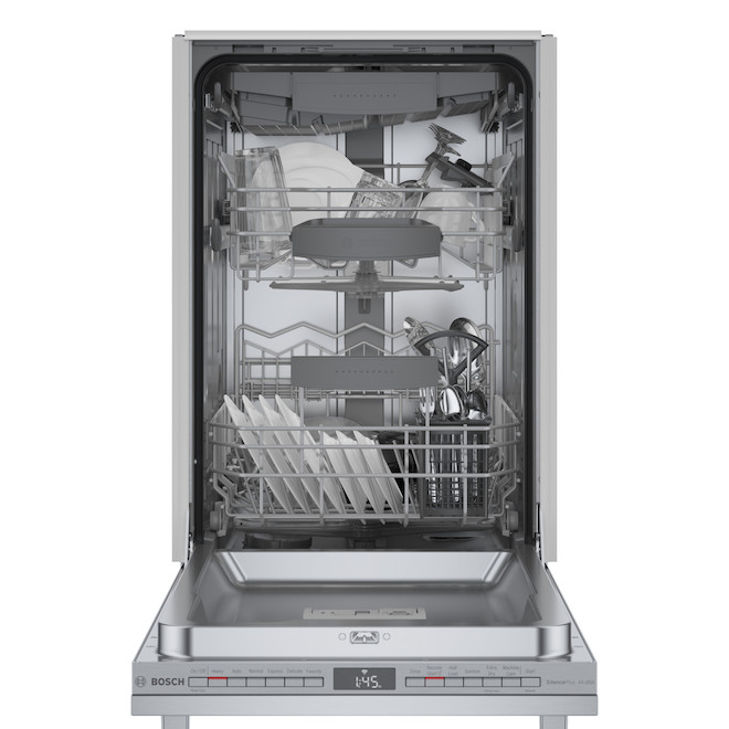 Bosch 800 Series Built In Dishwasher Metal 18 in Stainless Steel