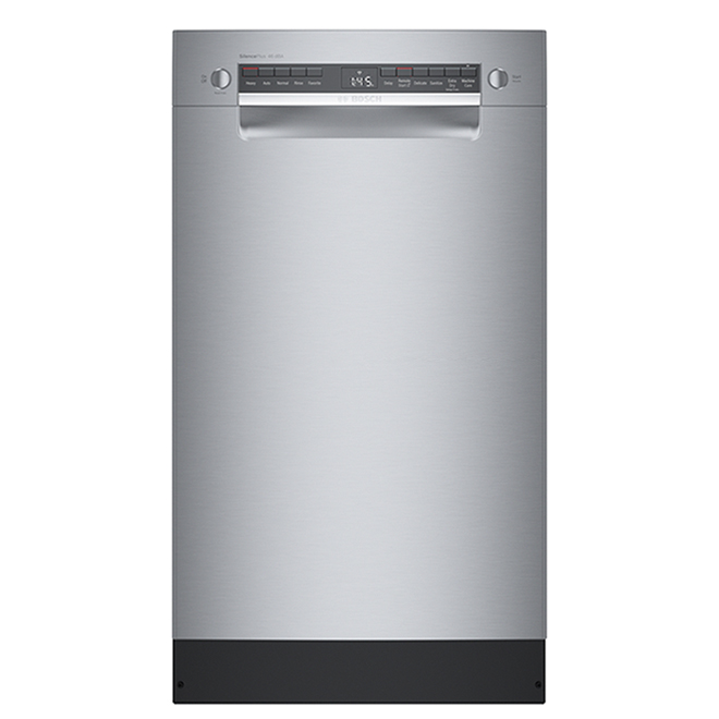 Bosch 300 Series Built In Dishwasher 18 in Metal Stainless Steel