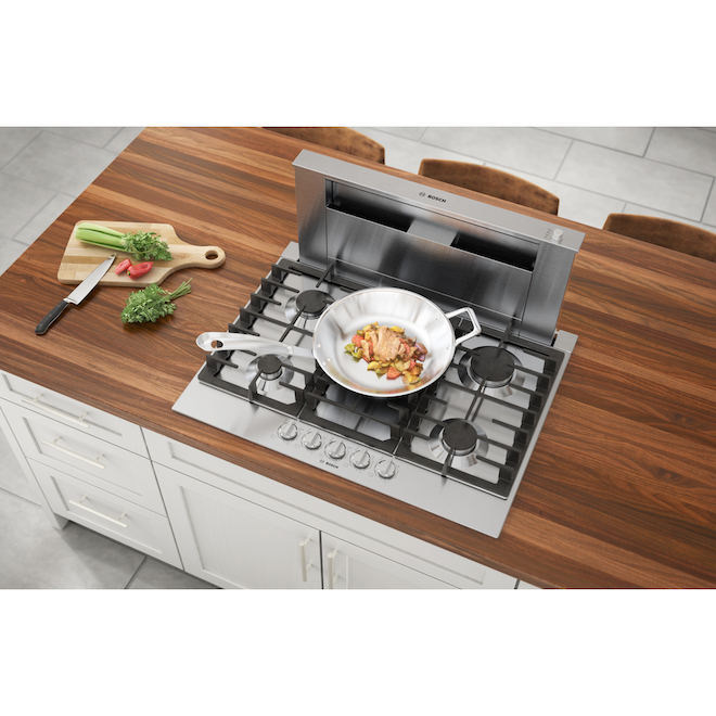 Bosch 800 Series 5-Burner Gas Cooktop - Stainless Steel - 30-in W x 20-in D