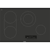 Bosch 800 Series Radiant Electric 4-Element Cooktop - 30-in W x 20-in D - Black