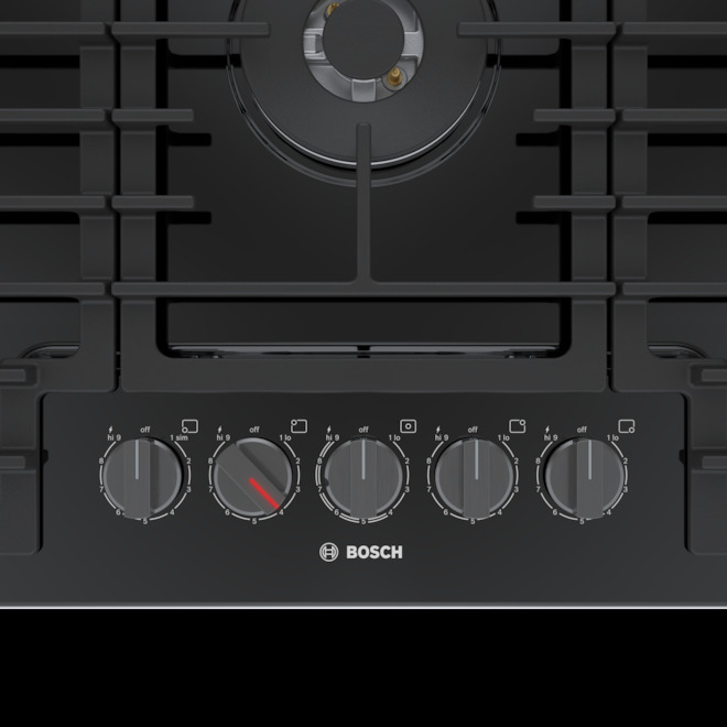 Bosch 5-Burner Black Gas Cooktop - 800 Series - 36-in