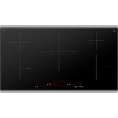 Bosch 800 Series 36-in Induction Cooktop - 5-Element - Black/Stainless Steel