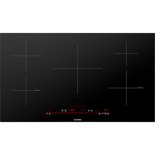 Bosch 800 Series 36 in Induction Cooktop 5 Element Black