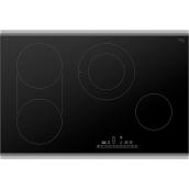 Bosch 800 Series 30-in Electric Cooktop - 4-Element - Black/Stainless Steel