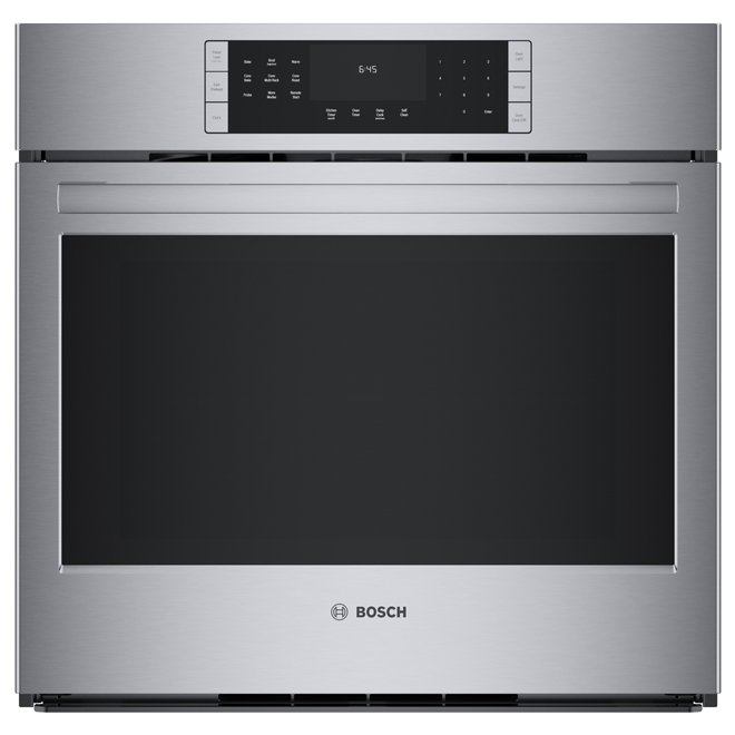 Four mural lectrique simple encastr de 30 po s rie 800 de Bosch 4 6 pi convection europ enne acier inoxydable