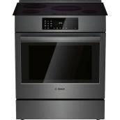 Bosch 800 Series 30-in Slide-in Induction Range - 4.6-cu. ft. Oven - Black Stainless Steel