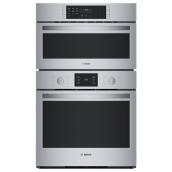 Bosch Double Wall Oven 30-in Series 500 Convection Stainless Steel
