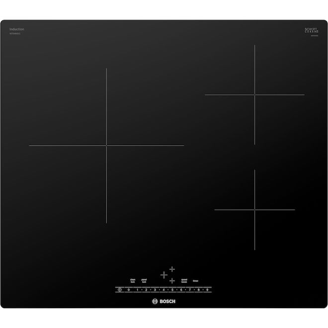 Bosch Induction Cooktop 24 in 3 Burners Black