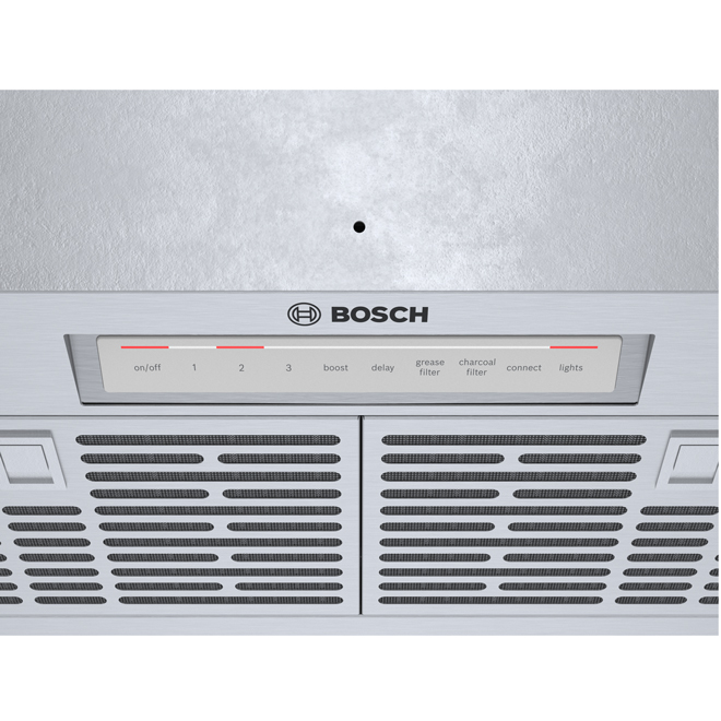 Bosch 36-in Stainless Steel Convertible Vent Range Hood - 300 PCM