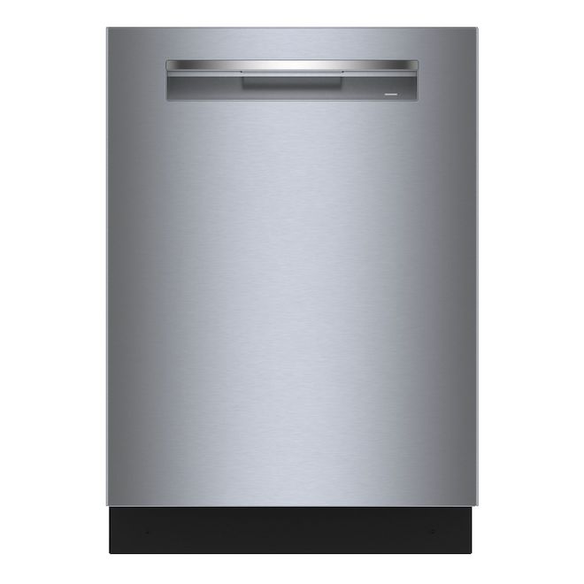 Lave-vaisselle encastrable intelligent à 3 casiers en acier inoxydable 24 po série 500 de Bosch, PrecisionWash, 46 dBA