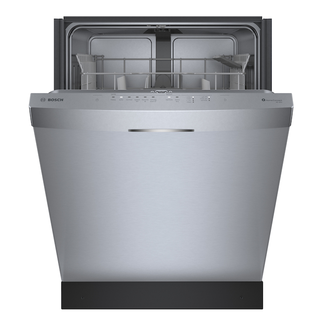 Bosch 300 Series 46 dBA Stainless Steel 2 Rack Smart Built In Dishwasher with InfoLight