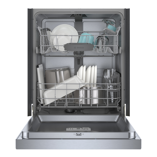 Bosch 100 Series 24 In Smudge Free Stainless Steel Smart Built In