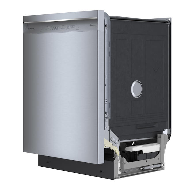 Bosch 300 Series 46 dB Front Controls 24-In 3-Rack Built-In Dishwasher in Stainless Steel ENERGY STAR®