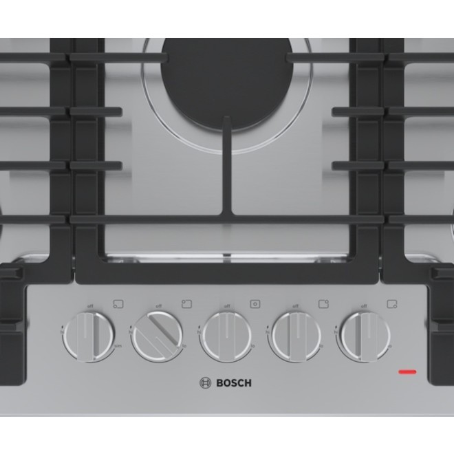 Bosch 500 Series Gas Cooktop 30-in with 5 Burners - Stainless Steel