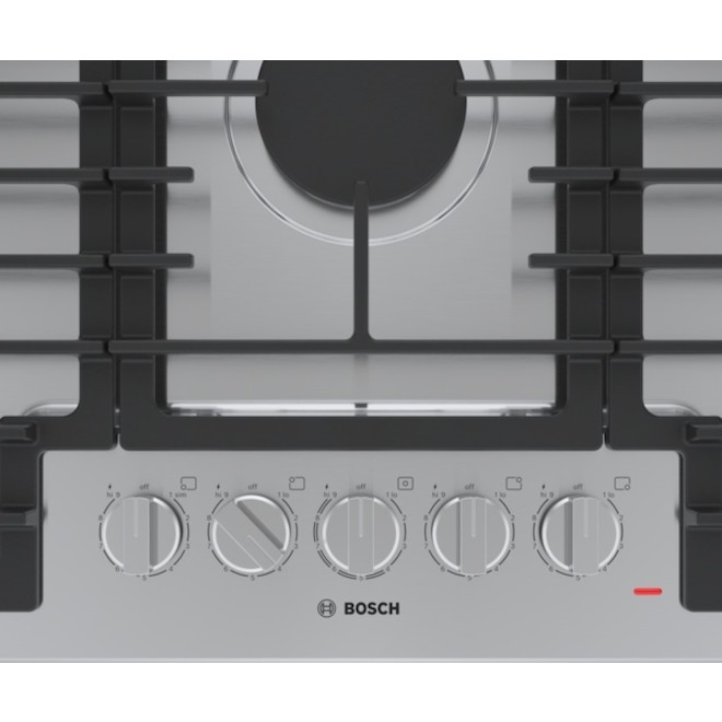 Bosch 500 Series Gas Cooktop 36-in with 5 Burners - Stainless Steel