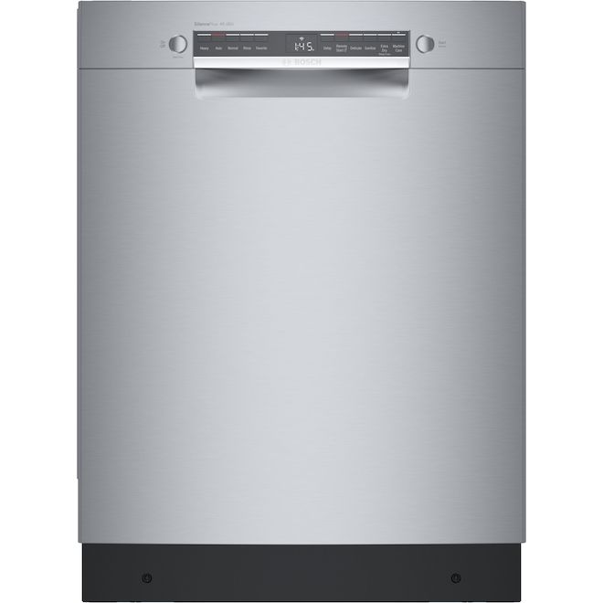 Lave-vaisselle encastré Bosch 300 Series 24 po avec technologie PureDry, acier inoxydable