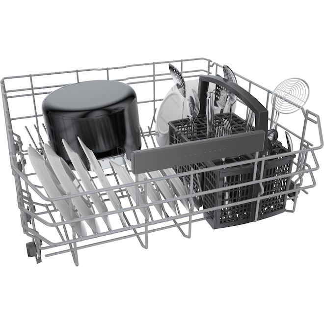 Lave-vaisselle encastré Bosch 300 Series 24 po avec technologie PureDry, acier inoxydable